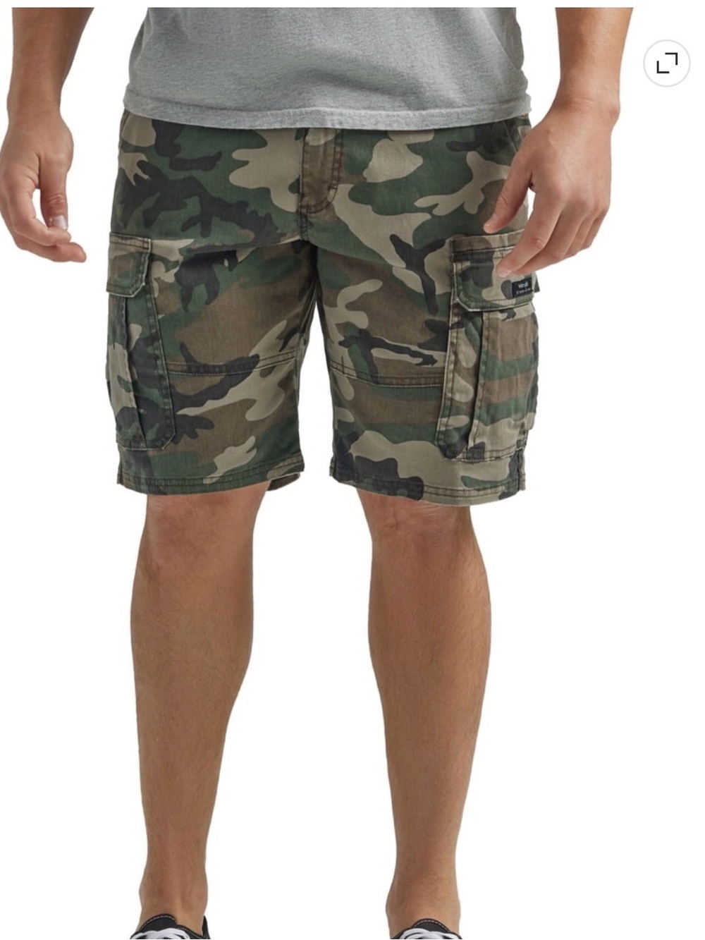 Wrangler Men's Camo Cargo Shorts - Green/Tan/Black